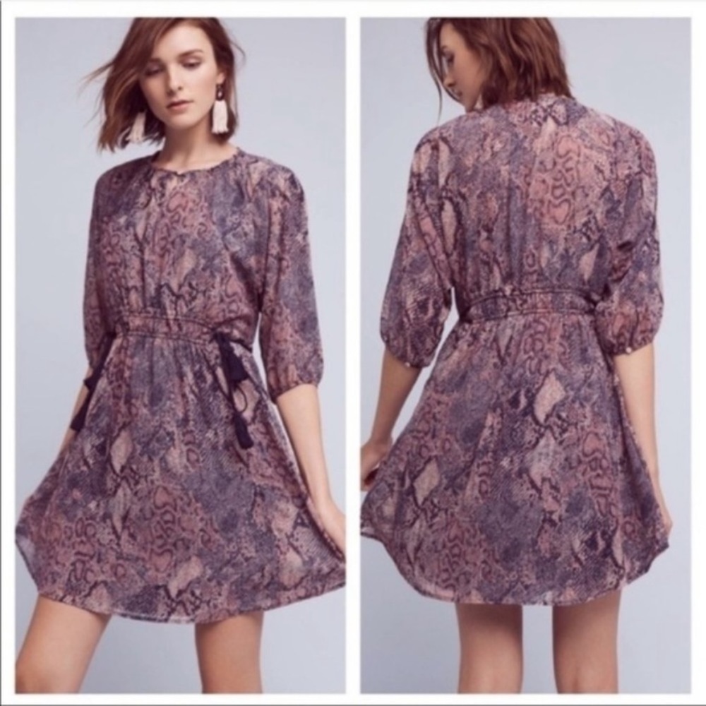 NWT Anthropologie‎ Floreat Zahara Peasant Dress XS